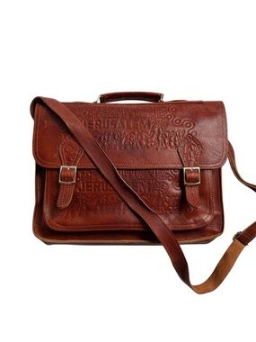 Holy Land Market Laptop/Messenger Original Leather Bag